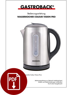 42427 - Water Kettle Colour Vision Pro - IM