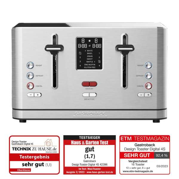 GASTROBACK® Toaster - GASTROBACK® Toaster - 42396 - Design Toaster Digital 4S