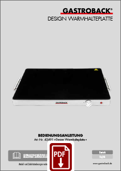 42491 - Design Warmhalteplatte - BDA