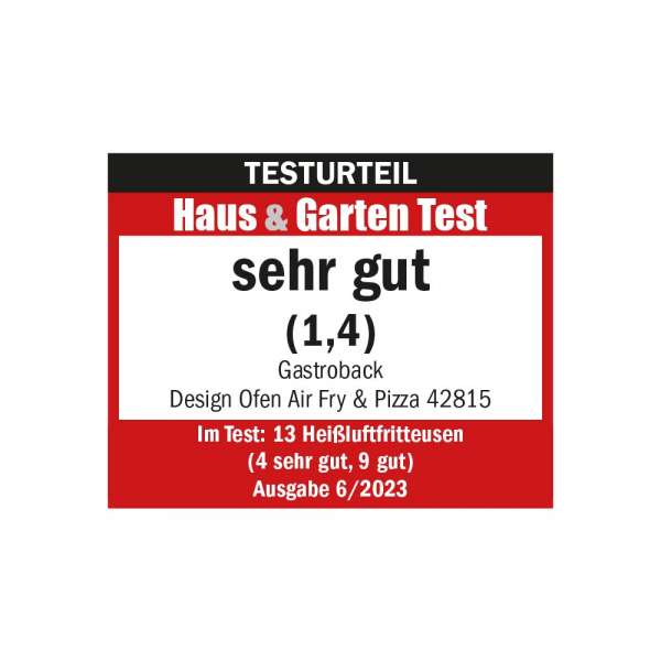 GASTROBACK® Mini Ofen - 42815 - Design Ofen Air Fry & Pizza