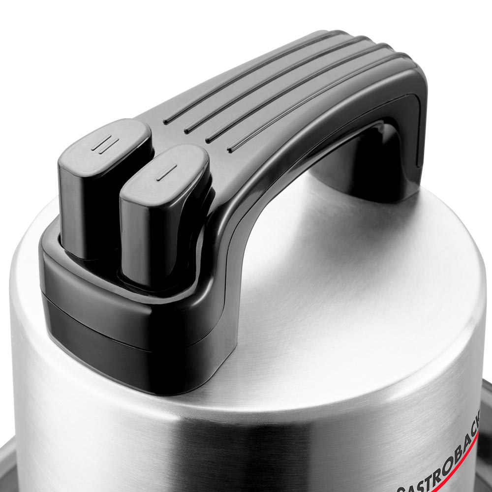 GASTROBACK Design Multizerkleinerer Professional 5 Liter Behälter aus Edelstahl mit zwei Geschwindigkeitsstufen