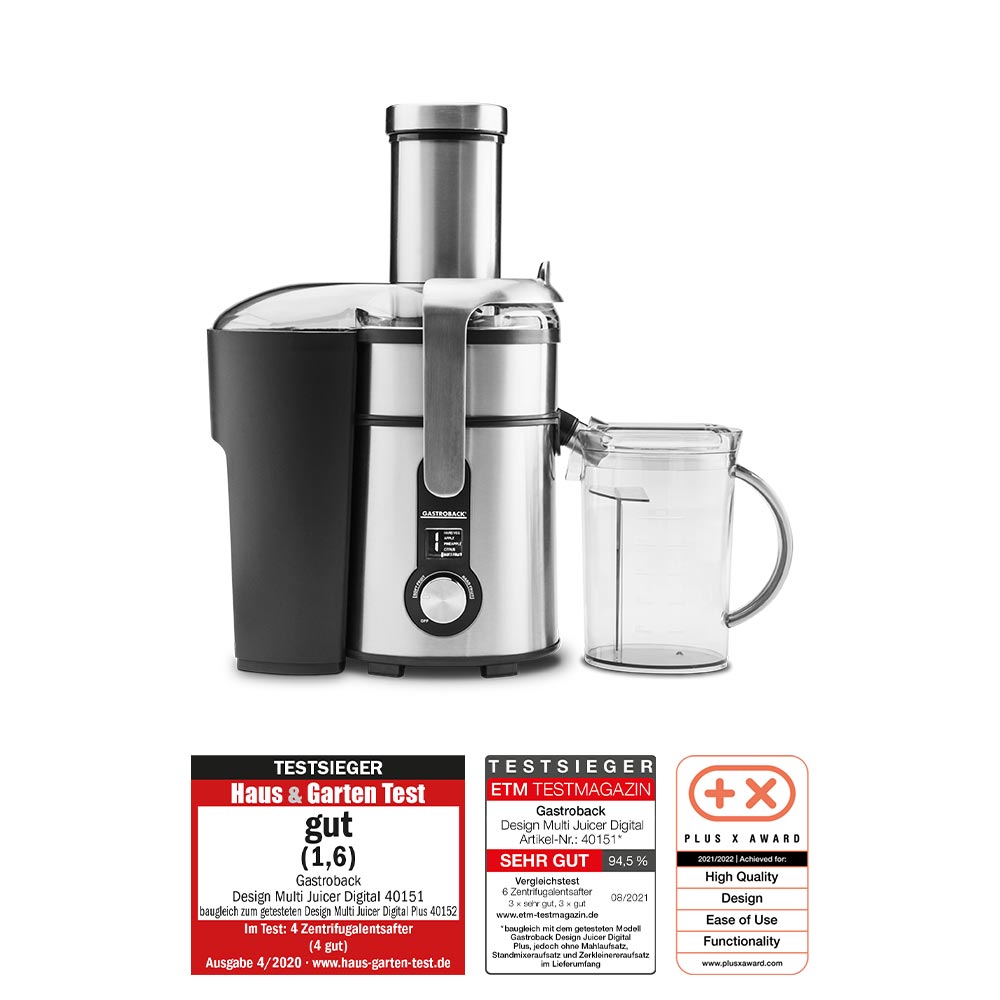 Gastroback design multi clearance juicer