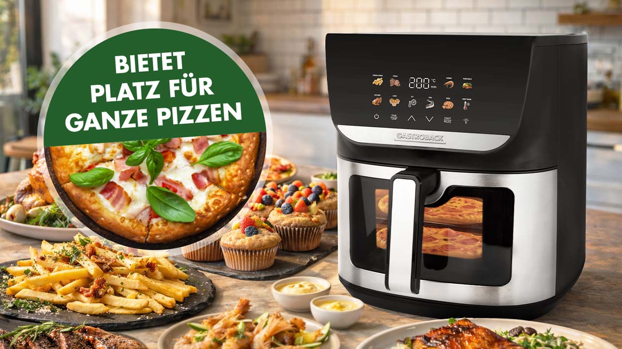 GASTROBACK® Heissluftfritteuse - 42585 - Multi-Heissluftfritteuse Heat & Crisp Family 8 L