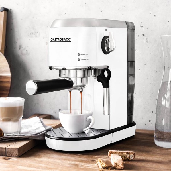 GASTROBACK® Siebträgermaschine - 42717 Design Espresso Piccolo Weiß