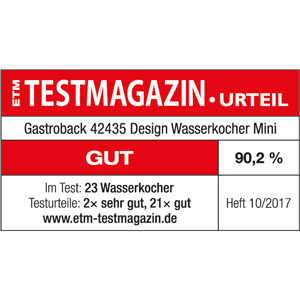 GASTROBACK® Design Wasserkocher Mini 42435 - ETM 2017