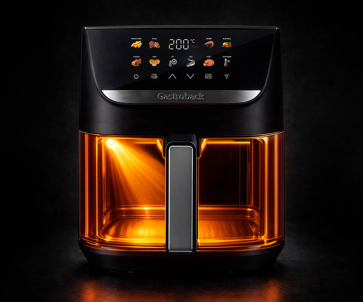 GASTROBACK® Airfryer - 42585 - Multi Hot Airfryer Heat & Crisp Family 8 L