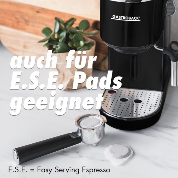 GASTROBACK® Portafilter Machine - 42718 Design Espresso Piccolo black