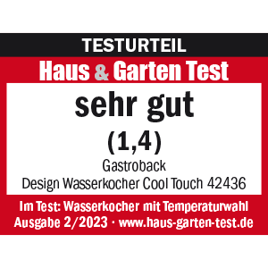 GASTROBACK® Wasserkocher - 42436 - Design Wasserkocher Cool Touch