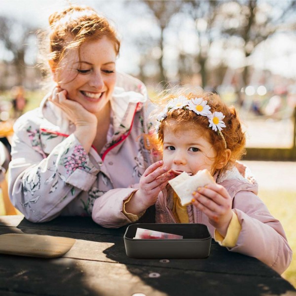 Gastroback Lunchbox schwarz, mit Bambusdeckel