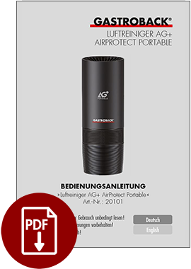 20101 - Air Purifier AG+ AirProtect Portable - BDA