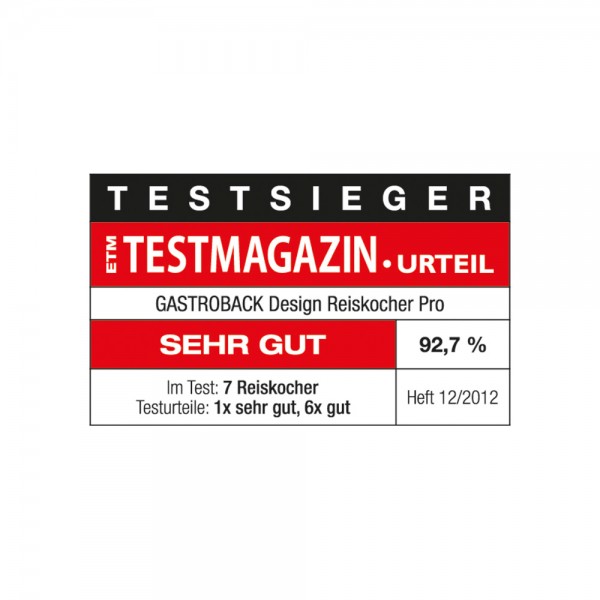 GASTROBACK® Rice Cooker - 42518 Design Rice Cooker Pro