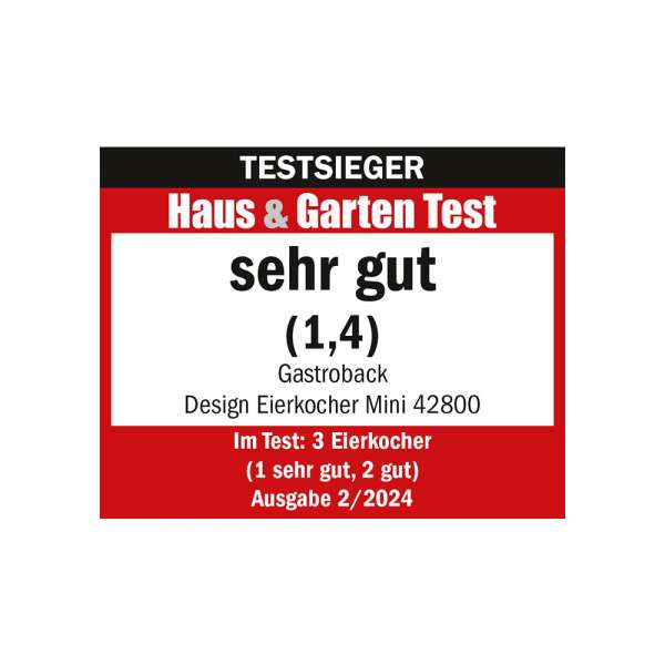 GASTROBACK® Eierkocher - 42800 - Design Eierkocher Mini