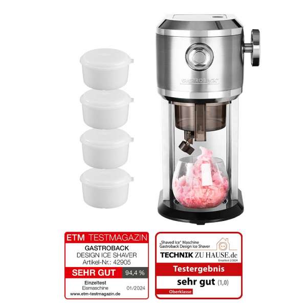 Set of 4 ice containers with lids for 42905 Ice Shaver