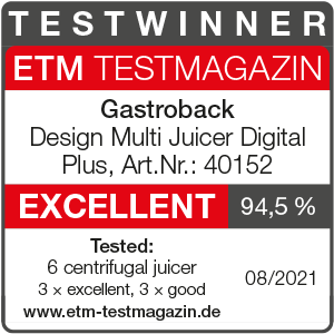 GASTROBACK® Juicer - 40152 Design Multi Juicer Digital Plus GASTROBACK® Juicer - 40152 Design Multi Juicer Digital Plus