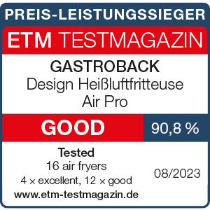 GASTROBACK® Fryer - 42582 - Design Airfryer Air Pro - ETM Testmagazin 08/2023
