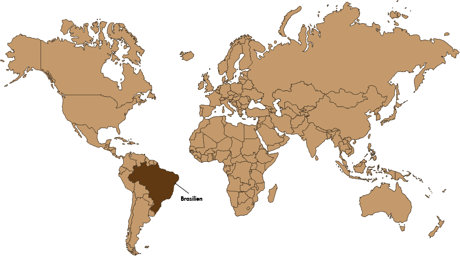 GASTROBACK® Serra_Negra_Weltkarte_Brasilien
