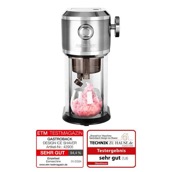 GASTROBACK® Ice Shaver - GASTROBACK® Ice Shaver - Slushy Maker - Ice Cream Maker - Ice-Scraper - 42905 - Design Ice Shaver