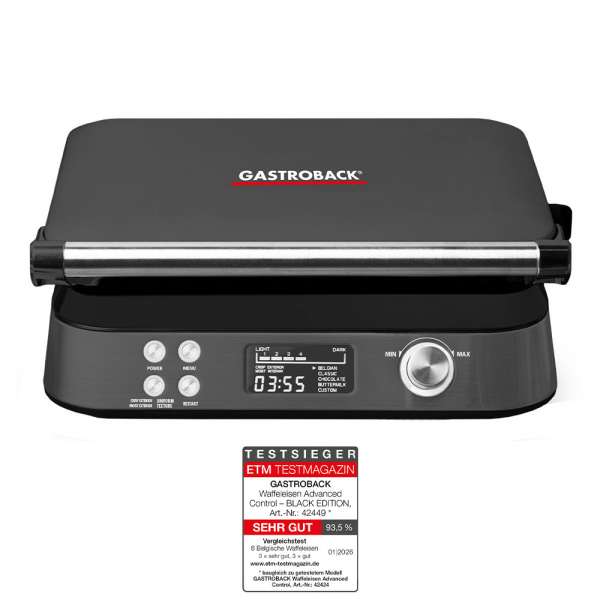 Waffeleisen Advanced Control - BLACK EDITION