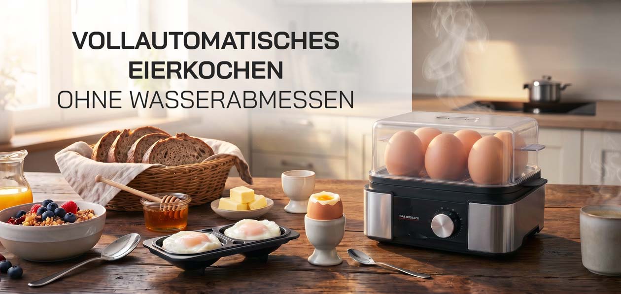 GASTROBACK® Eierkocher - 42803 - Smarter Eierkocher EasyCook 6