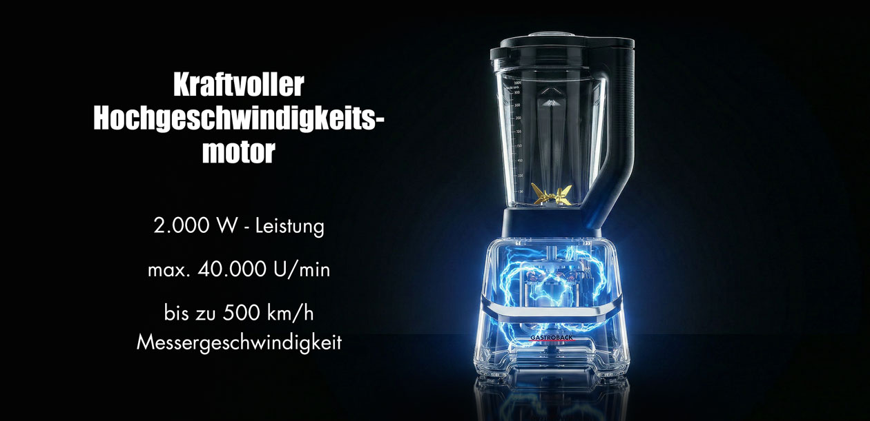 GASTROBACK® Mixer - 40987_S - Multi-Power Standmixer Mix & Soup - To Go 2.000 W