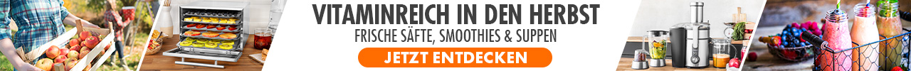Vitaminreich in den Herbst - frische Säfte, Smoothies & Suppen - Hier klicken