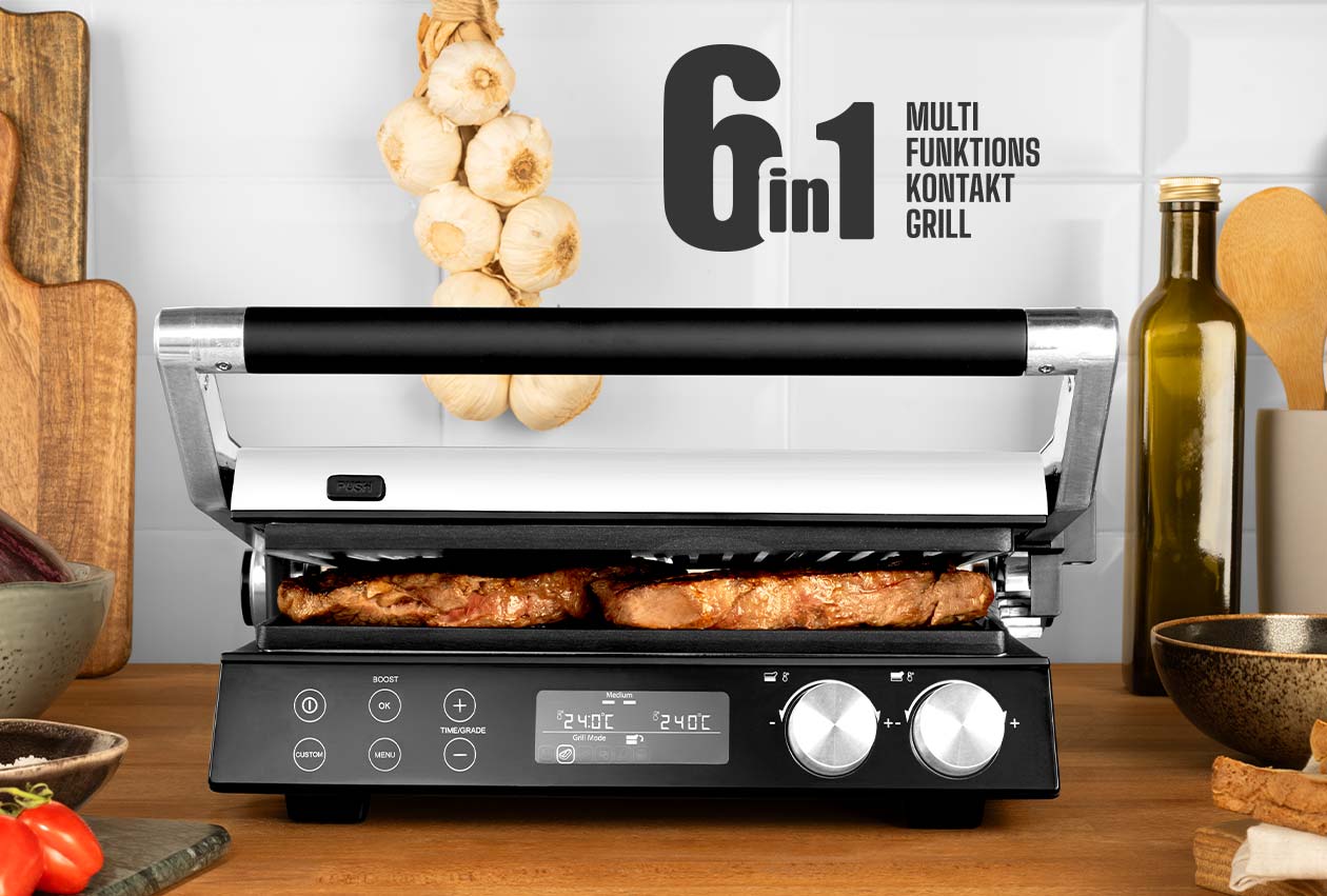 GASTROBACK® Multifunktionskontaktgrill - 42423 - Gourmet Multigrill BBQ Pro Smart