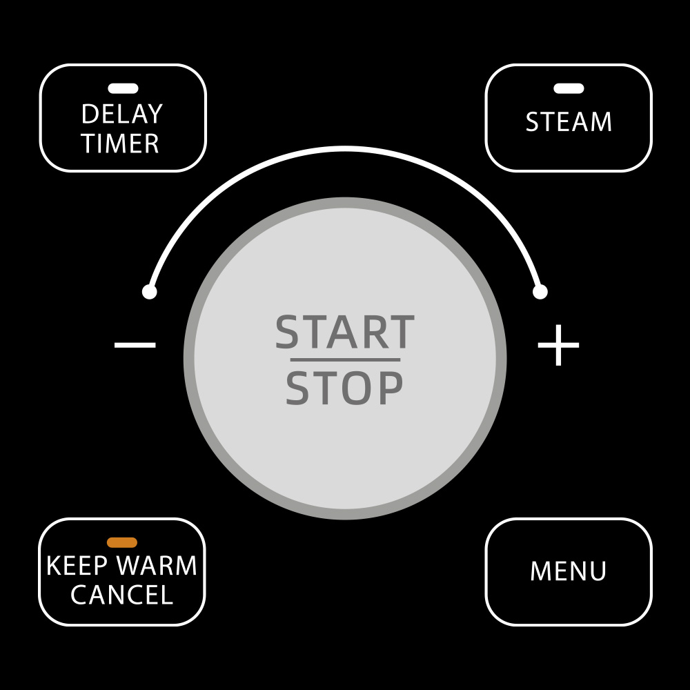 GASTROBACK® Reiskocher - 42519 - Reiskocher RiceControl Low Carb & Steam 3 L