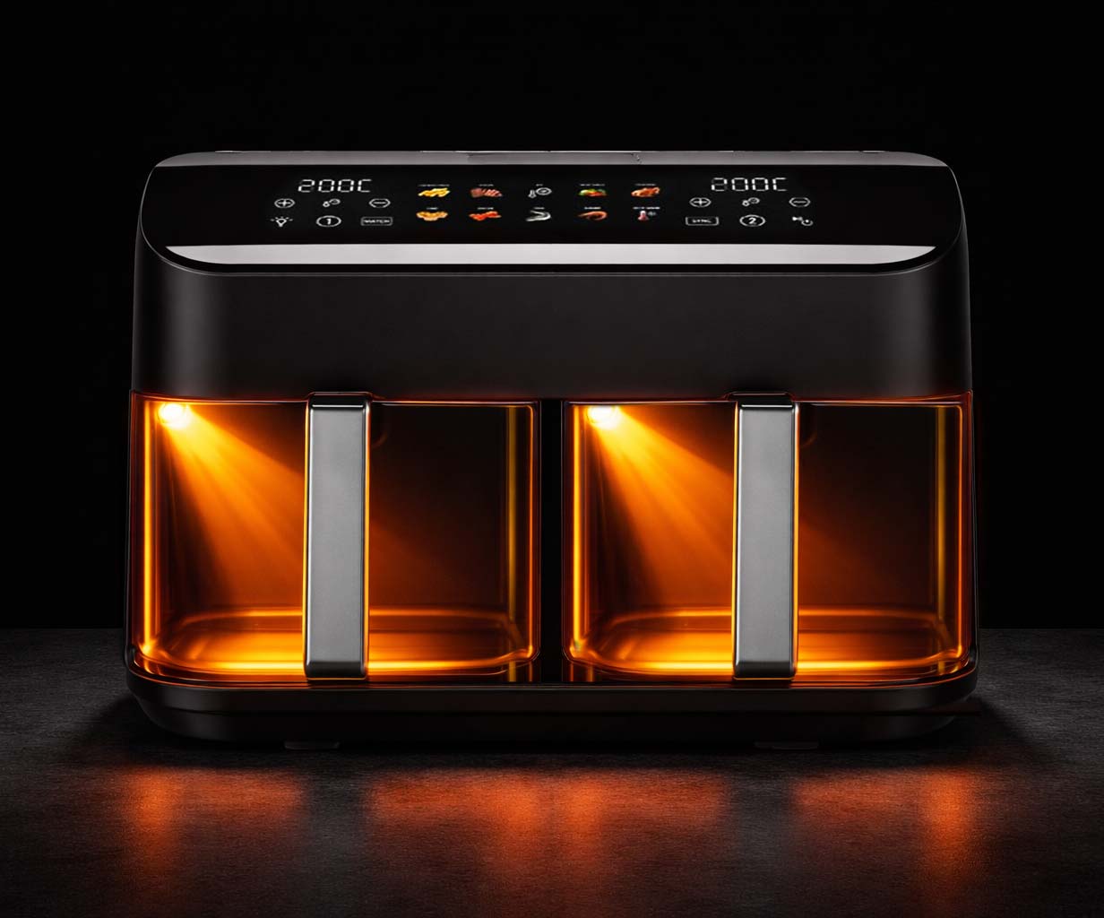 GASTROBACK® Air Fryer - 42586 - Multi Hot Air Fryer Duo Family 9 L