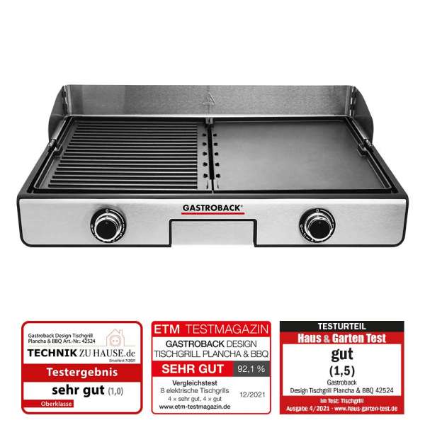 GASTROBACK® Tischgrill - GASTROBACK® Tischgrill - 42524 Design Tischgrill Plancha & BBQ
