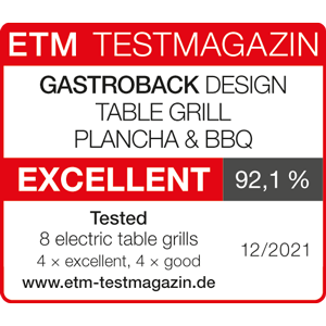 GASTROBACK® Table Grill - 42524 Design Table Grill Plancha & BBQ