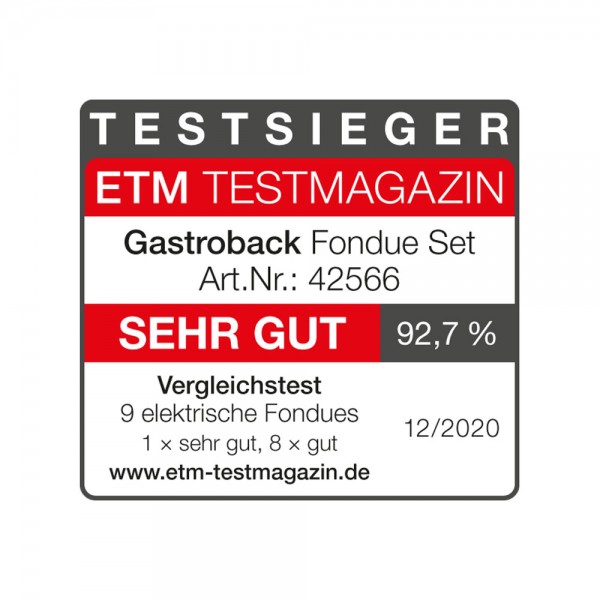 GASTROBACK Fondue - 42566 - Fondue Set