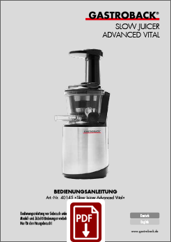 40145 - Slow Juicer Advanced Vital - IM