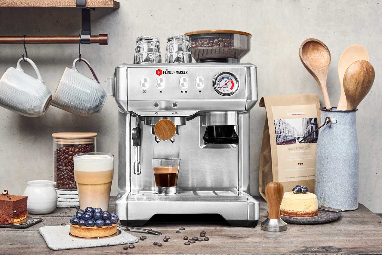 GASTROBACK® Siebträgermaschine - 42624 DER FEINSCHMECKER Espressomaschine als Sonderedition mit edlen Hölzern