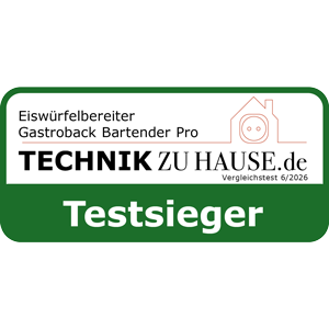 TESTSIEGER Eiswürfelbereiter - GASTROBACK® Eiswürfelbereiter Bartender Pro 41143 - Technik zu Hause 6/2026