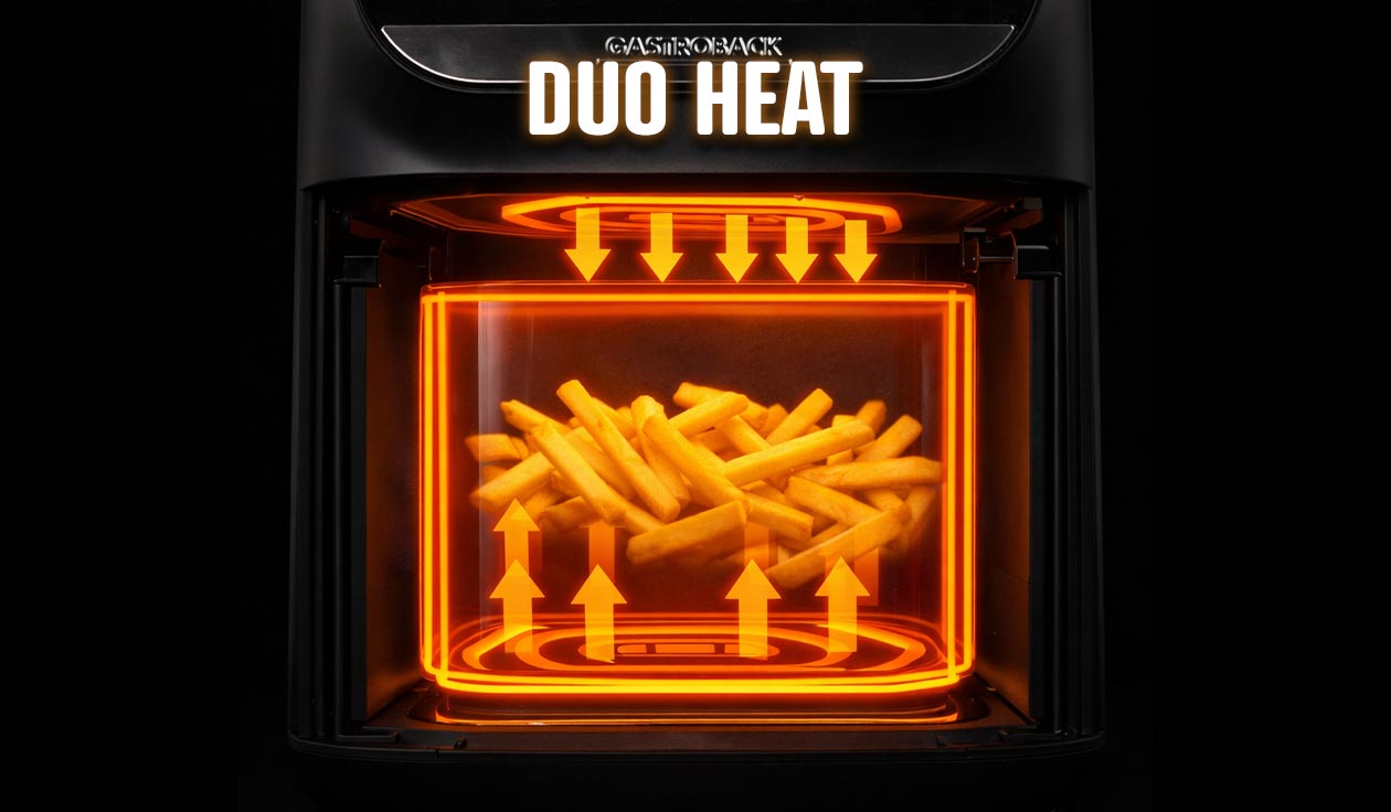GASTROBACK® Airfryer - 42585 - Multi Hot Airfryer Heat & Crisp Family 8 L