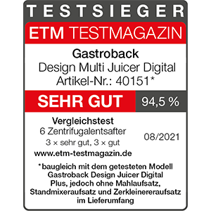 TESTSIEGER-Zentrifugalentsafter-GASTROBACK®-Design-Multi-Juicer-Digital-40151-ETM-2021