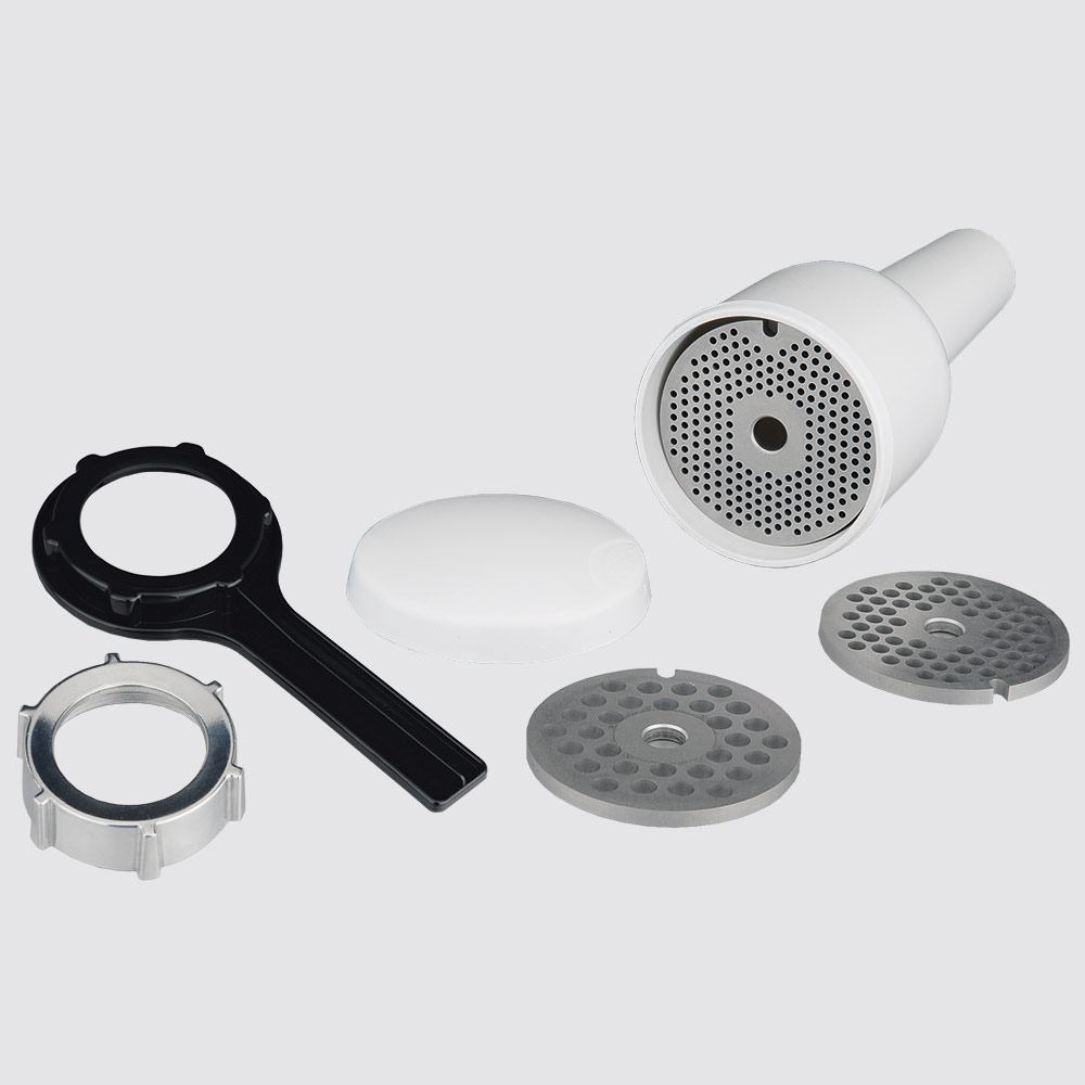 Including 3 grinding discs 2mm, 4.5 mm, and 6 mm as well as wrench and lock ring