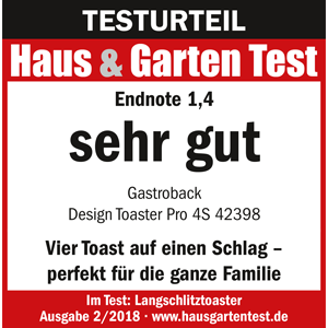 GASTROBACK® Design Toaster Pro 4S 42398 - Haus und Garten Test 2018