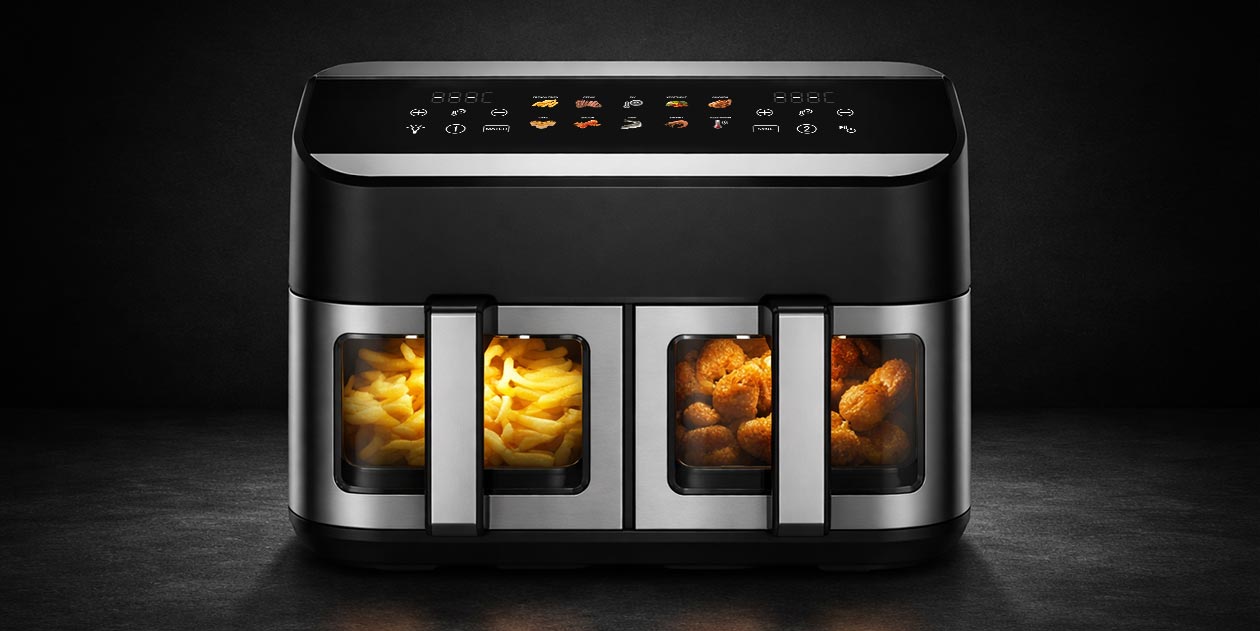 GASTROBACK® Air Fryer - 42586 - Multi Hot Air Fryer Duo Family 9 L