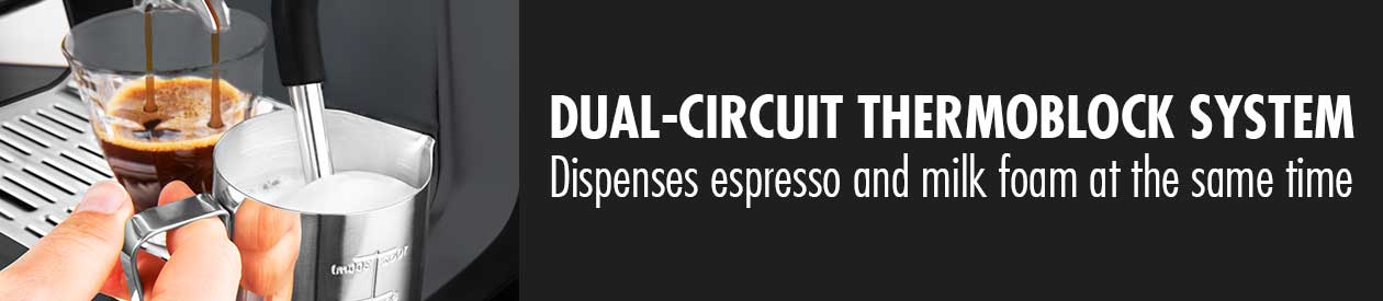 GASTROBACK® portafilter machine with dual-circuit thermoblock system - 42627 - Design Espresso Machine Advanced Urban Duo GASTROBACK® portafilter machine with dual-circuit thermoblock system - 42627 - Design Espresso Machine Advanced Urban Duo