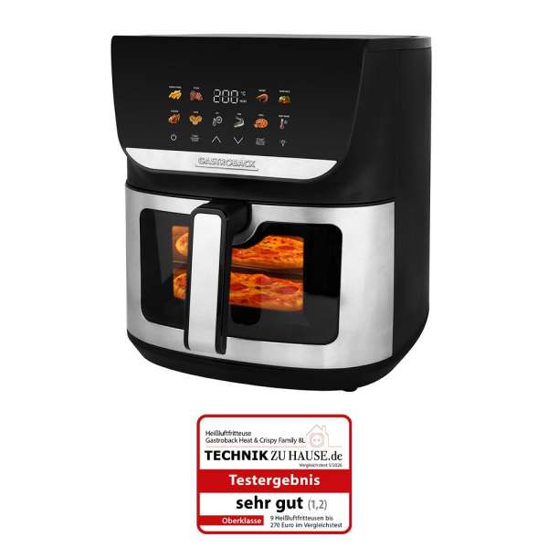 Multi-Heissluftfritteuse Heat & Crisp Family 8 L