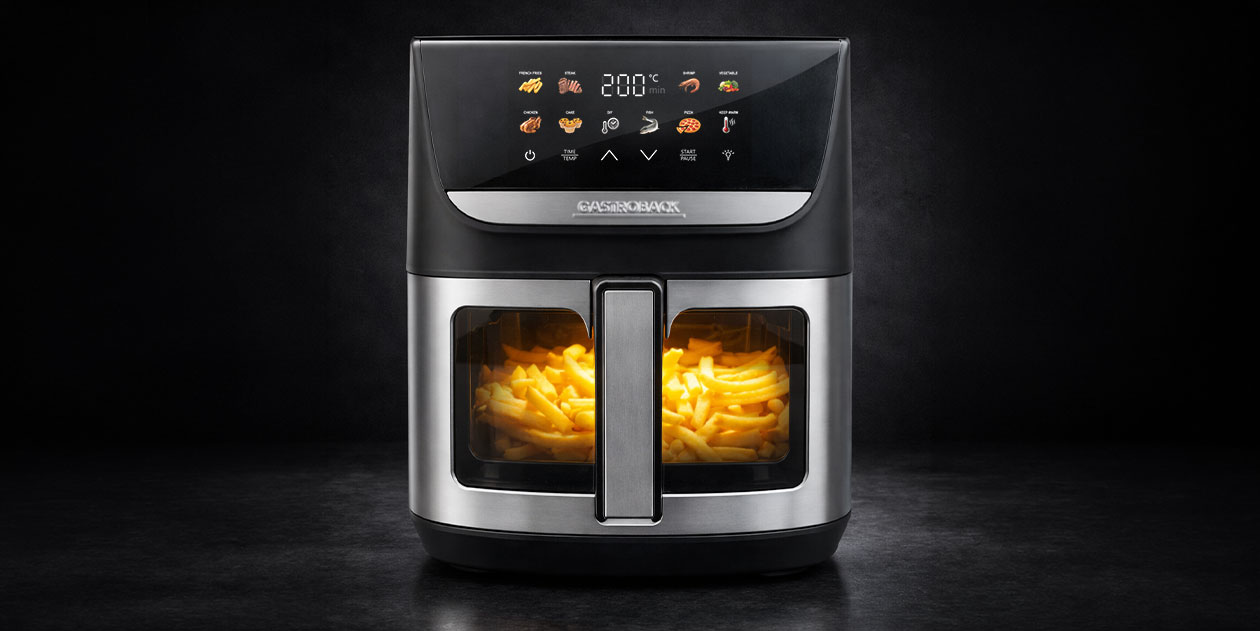 GASTROBACK® Airfryer - 42585 - Multi Hot Airfryer Heat & Crisp Family 8 L