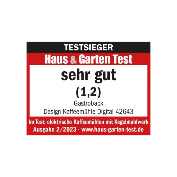 GASTROBACK® Kaffeemühle - 42643 - Design Kaffeemühle Digital