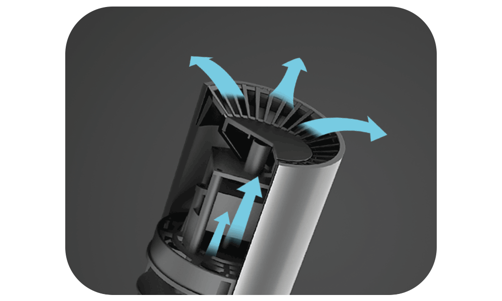 Luftreiniger AG+ AirProtect Portable - Stromlinienförmiger Luftauslass