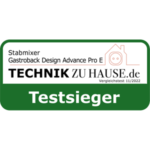 TESTSIEGER Stabmixer - GASTROBACK® Design Stabmixer Advanced Pro E 40976 - Technik zu Hause 2022