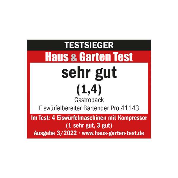 GASTROBACK® Eiswürfelbereiter - 41143 Eiswürfelbereiter Bartender Pro